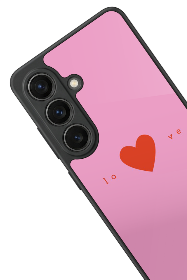 Samsung Galaxy S26 Uyumlu Kalp Love Tasarımlı Glossy Premium Kılıf