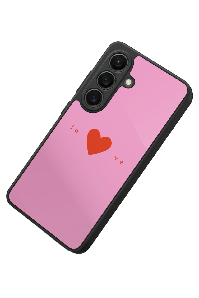 Samsung Galaxy S26 Uyumlu Kalp Love Tasarımlı Glossy Premium Kılıf