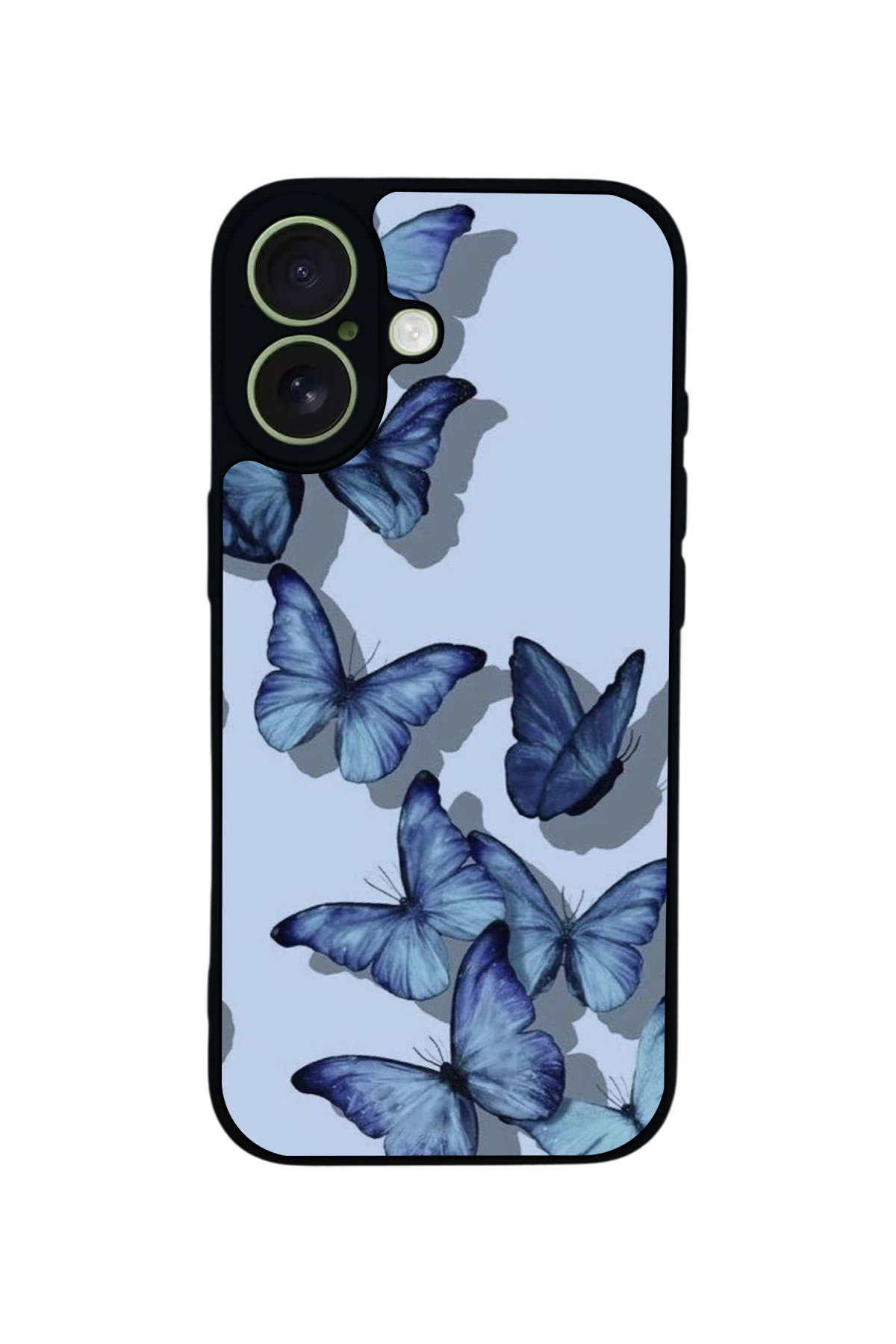 iPhone 17 Uyumlu Kelebek Tasarımlı Glossy Premium Kılıf