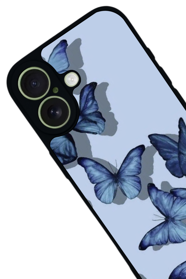 iPhone 17 Uyumlu Kelebek Tasarımlı Glossy Premium Kılıf