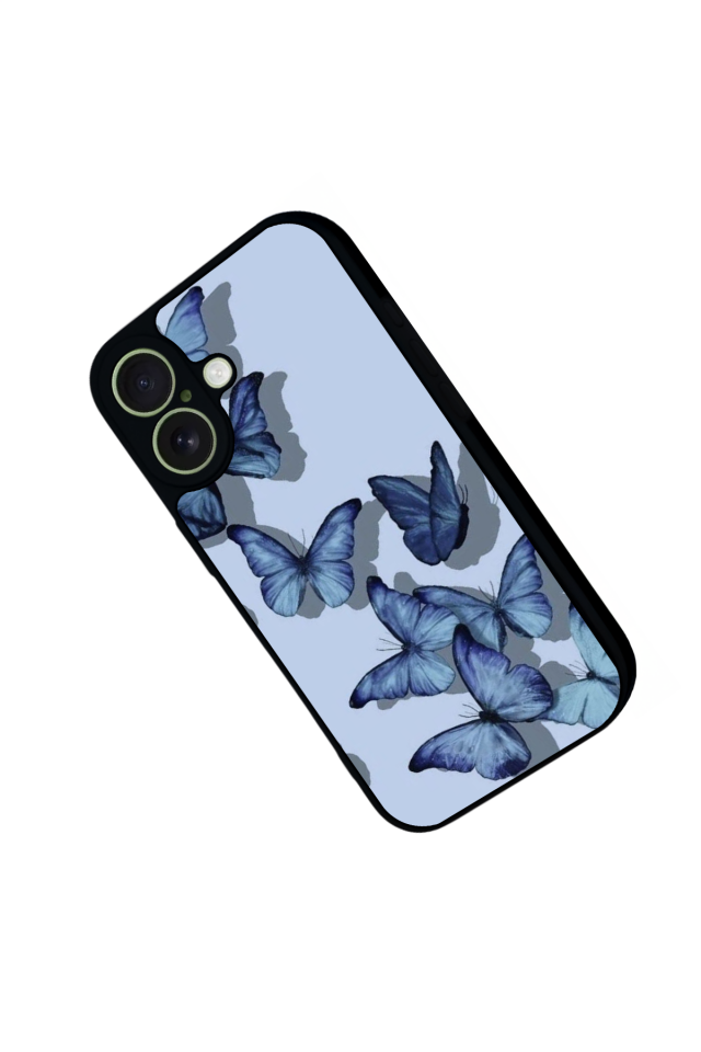 iPhone 17 Uyumlu Kelebek Tasarımlı Glossy Premium Kılıf