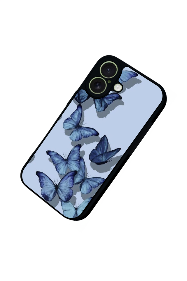 iPhone 17 Uyumlu Kelebek Tasarımlı Glossy Premium Kılıf