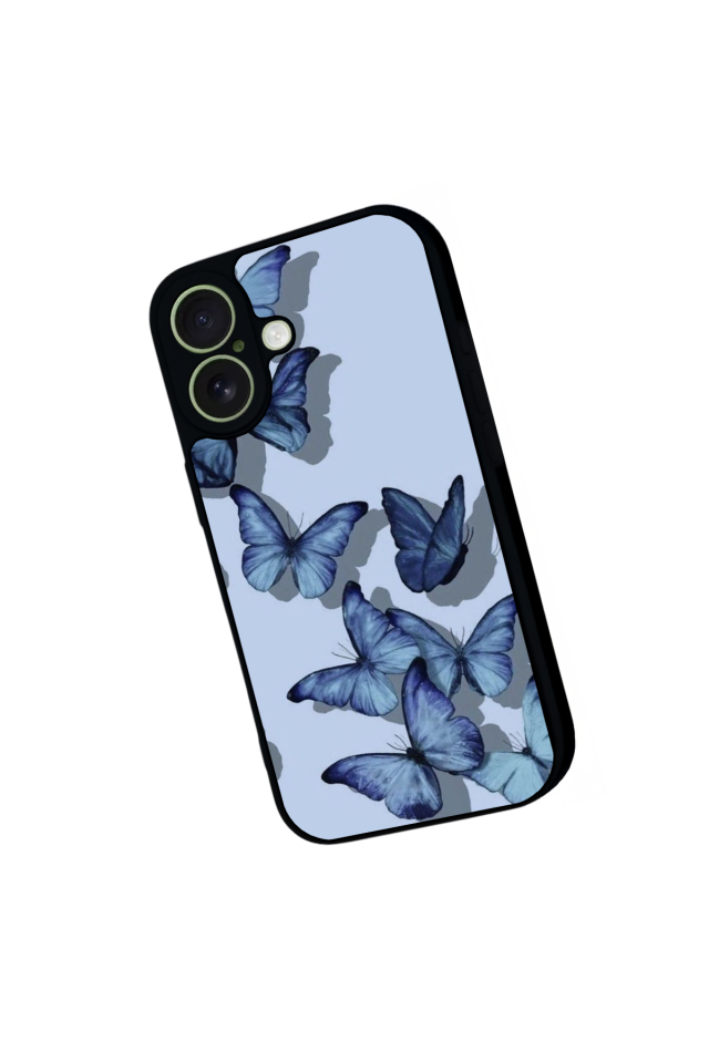 iPhone 17 Uyumlu Kelebek Tasarımlı Glossy Premium Kılıf