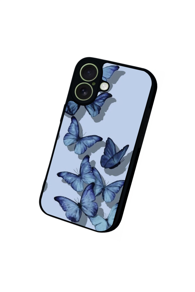 iPhone 17 Uyumlu Kelebek Tasarımlı Glossy Premium Kılıf