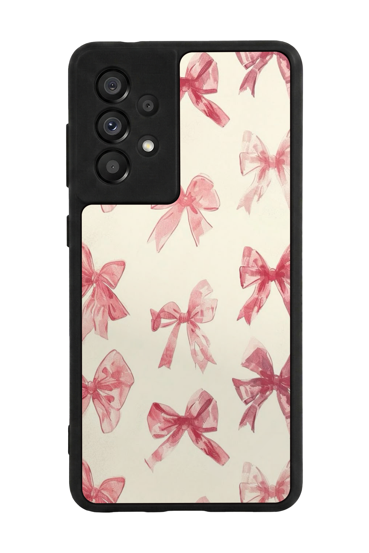 Samsung Galaxy A73 Uyumlu Kurdele Tasarımlı Glossy Premium Kılıf