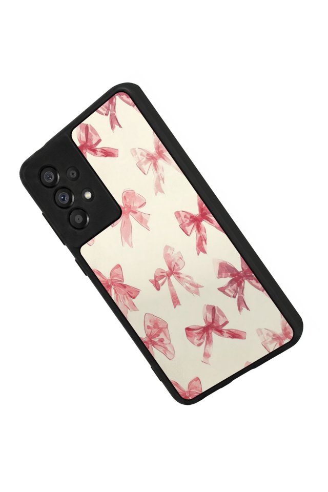 Samsung Galaxy A73 Uyumlu Kurdele Tasarımlı Glossy Premium Kılıf