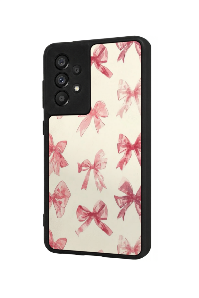 Samsung Galaxy A73 Uyumlu Kurdele Tasarımlı Glossy Premium Kılıf