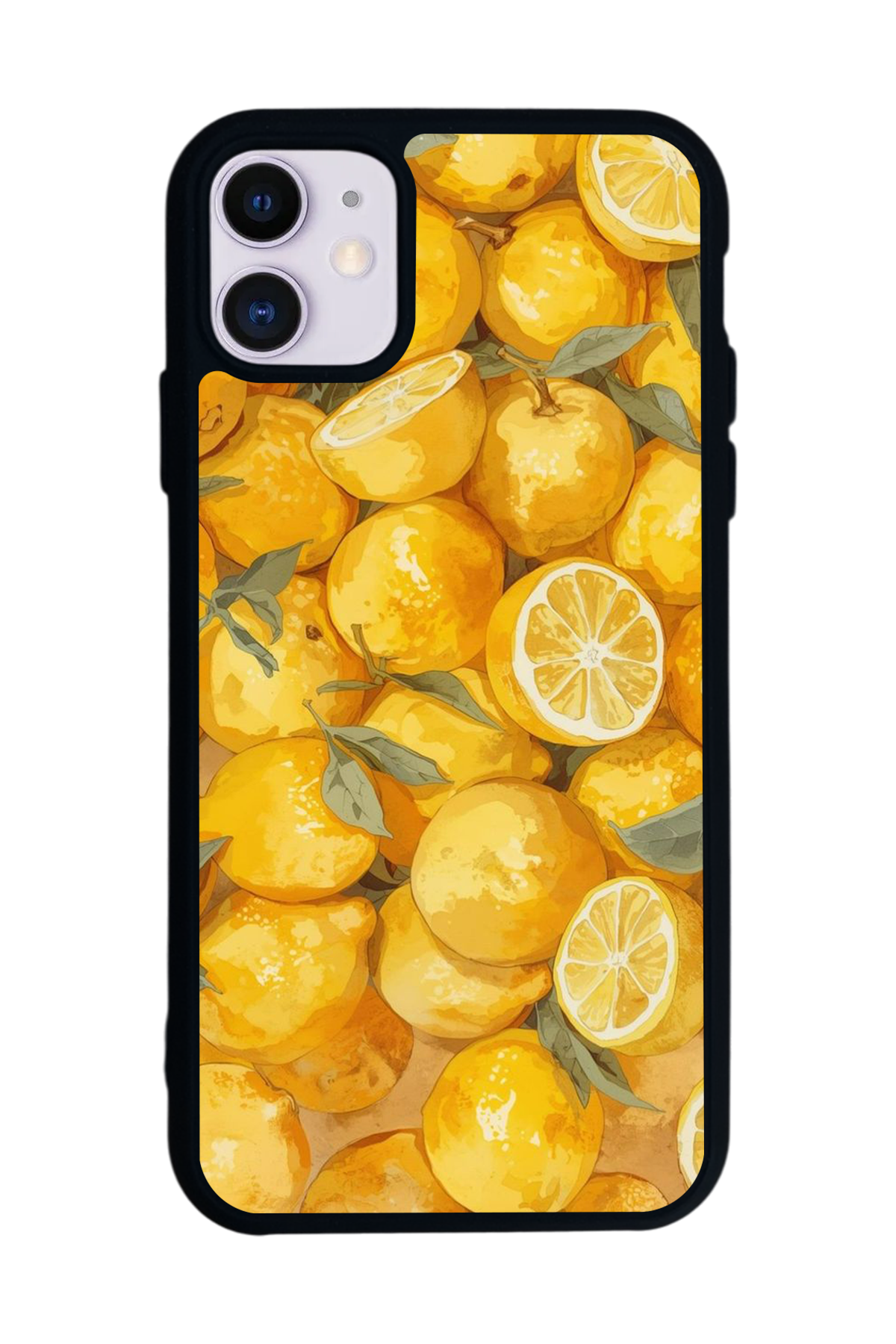 iPhone 11 Uyumlu Limon Tasarımlı Glossy Premium Kılıf