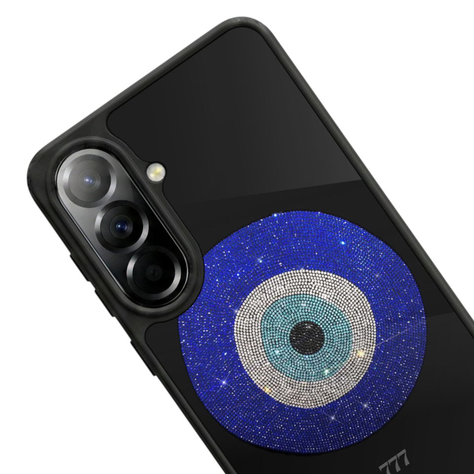 Samsung Galaxy A37 Uyumlu Nazar Tasarımlı Glossy Premium Kılıf