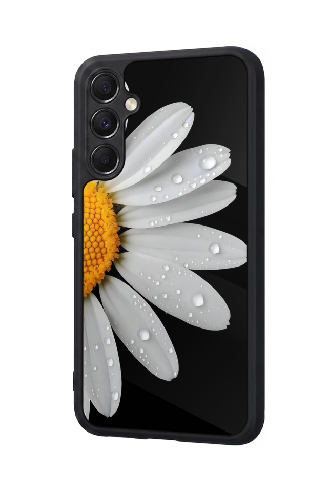 Samsung Galaxy A34 Uyumlu Papatya Tasarımlı Glossy Premium Kılıf