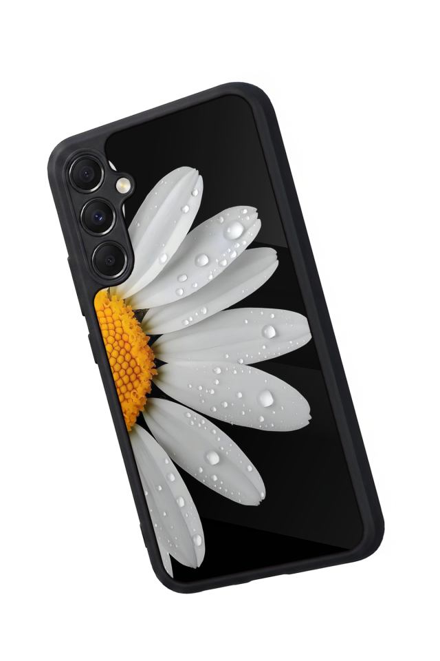 Samsung Galaxy A34 Uyumlu Papatya Tasarımlı Glossy Premium Kılıf