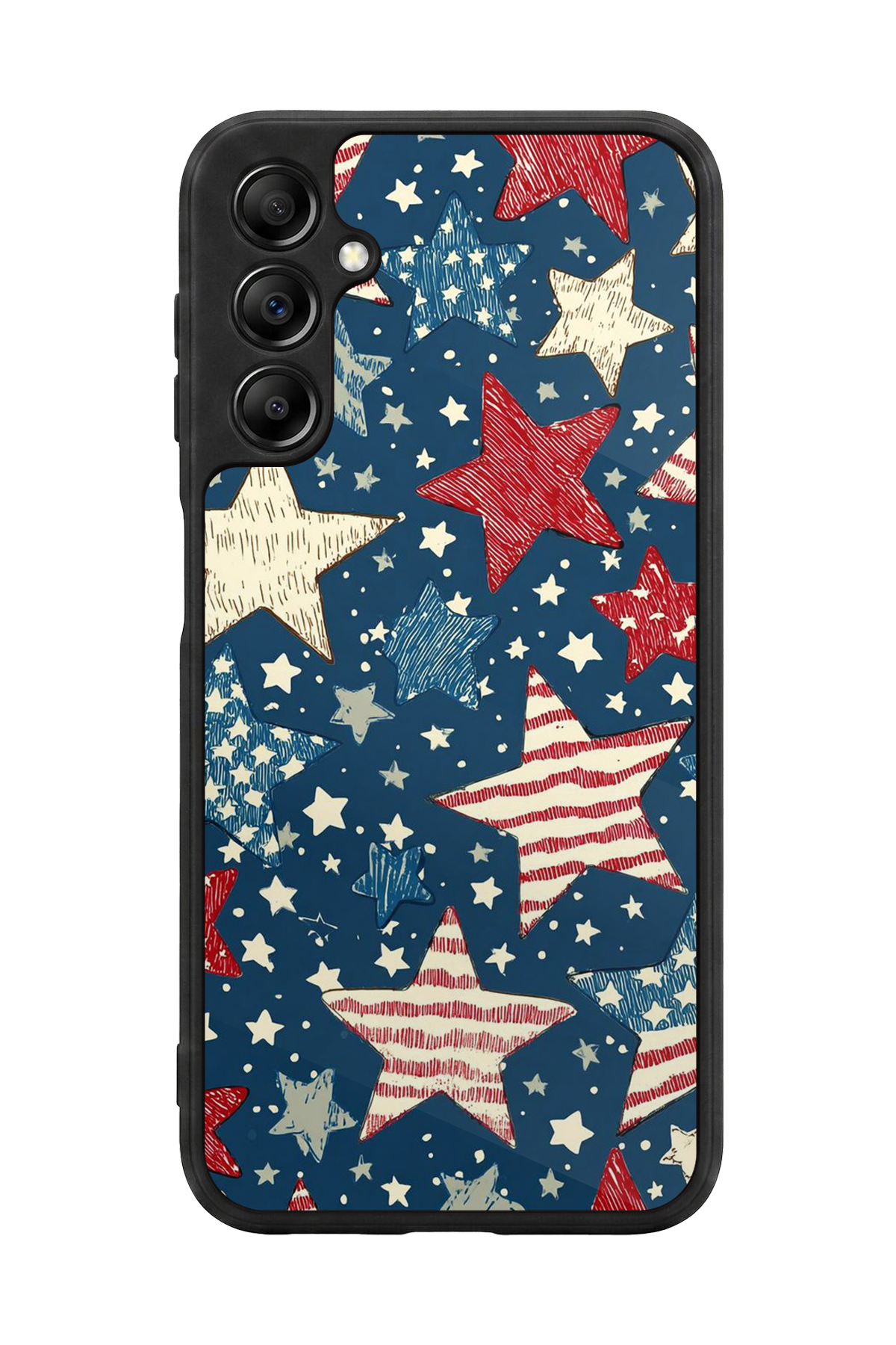 Samsung Galaxy A14 Uyumlu Retro Yildizlar Tasarımlı Glossy Premium Kılıf