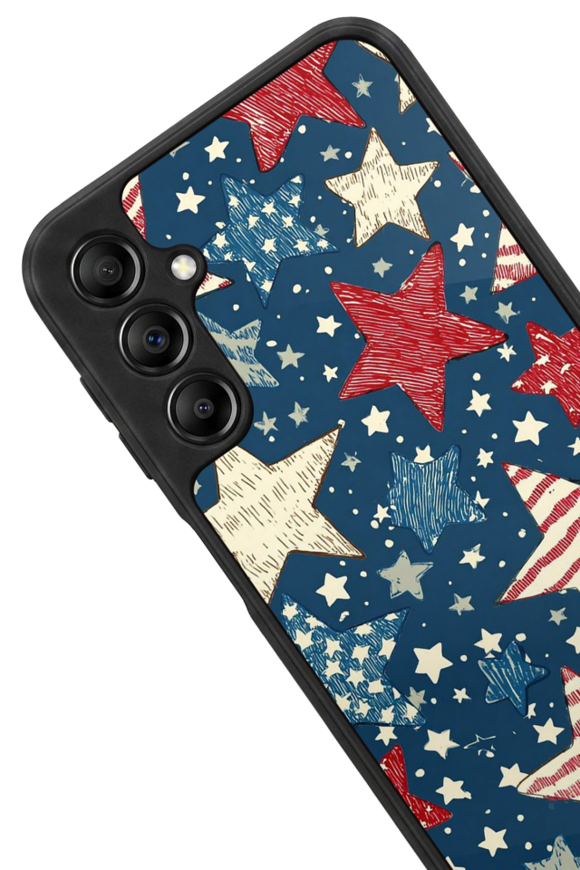 Samsung Galaxy A14 Uyumlu Retro Yildizlar Tasarımlı Glossy Premium Kılıf