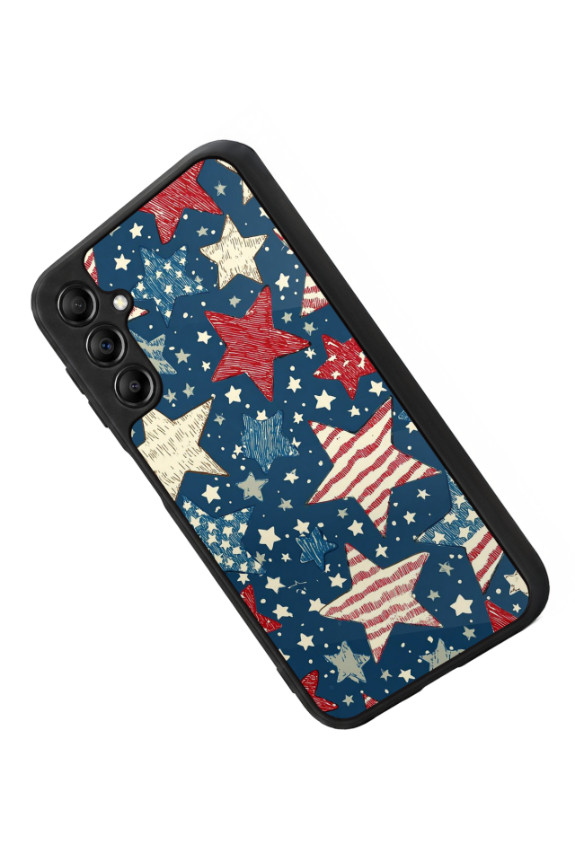 Samsung Galaxy A14 Uyumlu Retro Yildizlar Tasarımlı Glossy Premium Kılıf