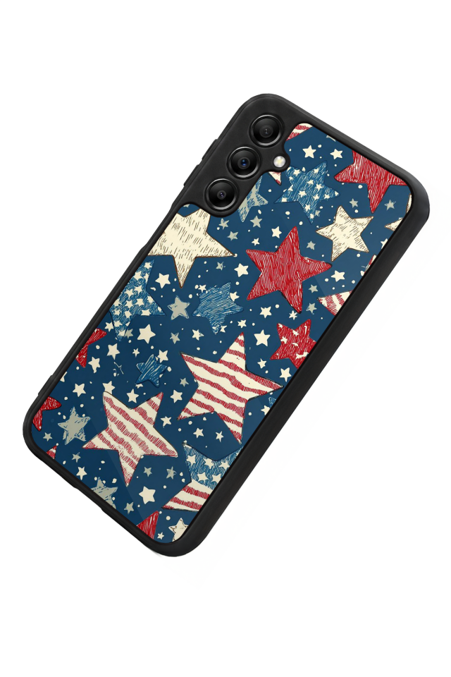 Samsung Galaxy A14 Uyumlu Retro Yildizlar Tasarımlı Glossy Premium Kılıf