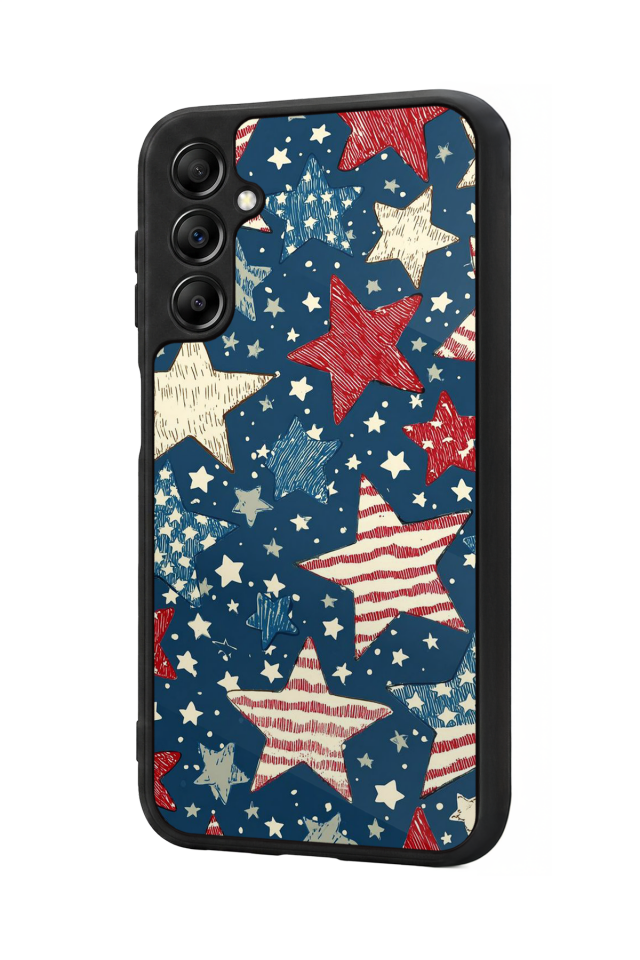 Samsung Galaxy A14 Uyumlu Retro Yildizlar Tasarımlı Glossy Premium Kılıf