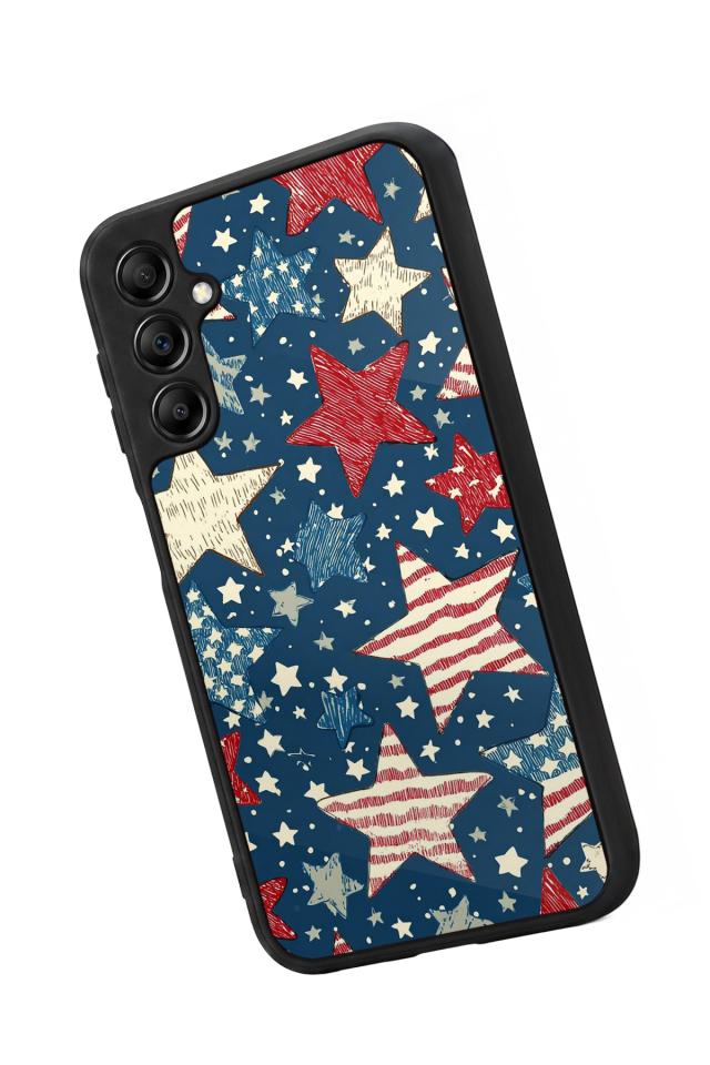 Samsung Galaxy A14 Uyumlu Retro Yildizlar Tasarımlı Glossy Premium Kılıf