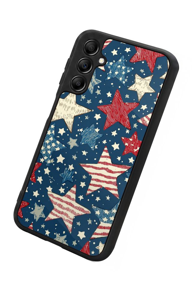 Samsung Galaxy A14 Uyumlu Retro Yildizlar Tasarımlı Glossy Premium Kılıf