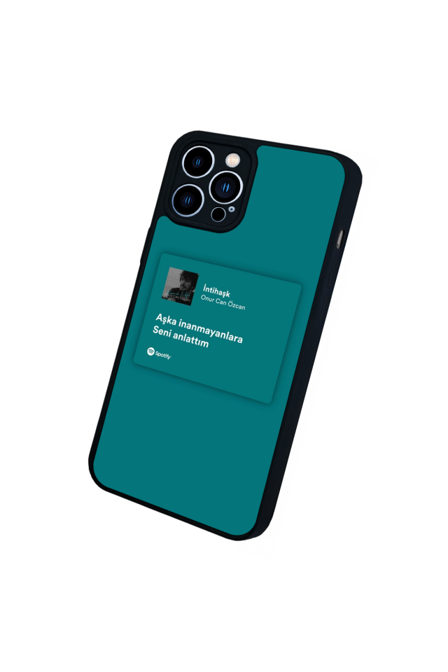 iPhone 13 Pro Max Uyumlu Sarki Sozleri Tasarımlı Glossy Premium Kılıf