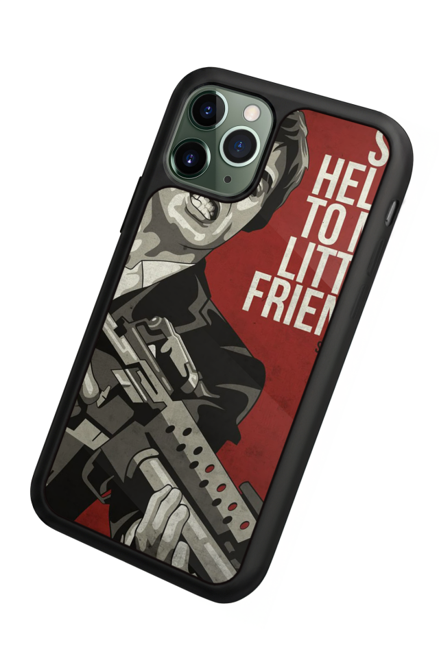 iPhone 11 Pro Uyumlu Scarface Tasarımlı Glossy Premium Kılıf