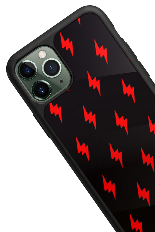 iPhone 11 Pro Uyumlu Simsek Tasarımlı Glossy Premium Kılıf