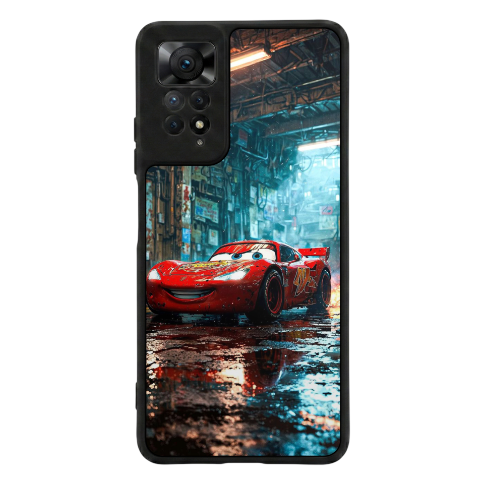 Xiaomi Redmi Note 12 Pro Uyumlu Şimsek McQueen Tasarımlı Glossy Premium Kılıf