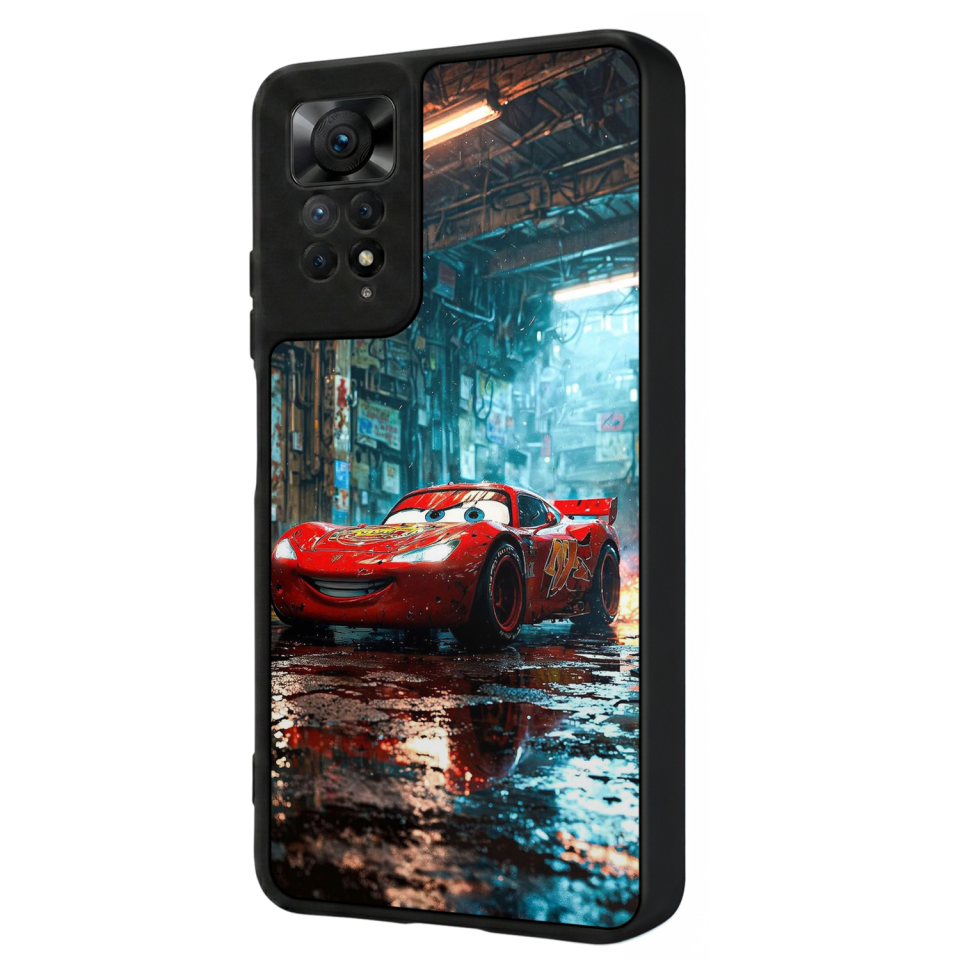 Xiaomi Redmi Note 12 Pro Uyumlu Şimsek McQueen Tasarımlı Glossy Premium Kılıf