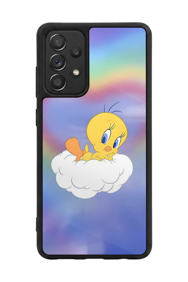 Samsung Galaxy A72 Uyumlu Tweety Tasarımlı Glossy Premium Kılıf
