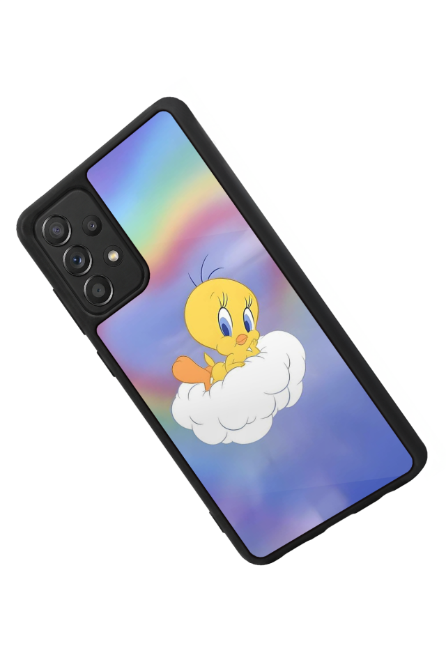 Samsung Galaxy A72 Uyumlu Tweety Tasarımlı Glossy Premium Kılıf