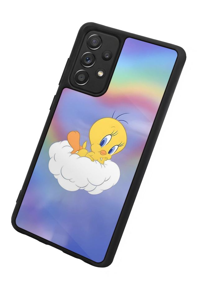 Samsung Galaxy A72 Uyumlu Tweety Tasarımlı Glossy Premium Kılıf
