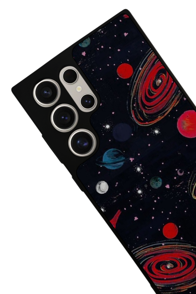Samsung Galaxy S24 Ultra Uyumlu Uzay Tasarımlı Glossy Premium Kılıf