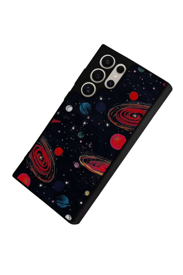Samsung Galaxy S24 Ultra Uyumlu Uzay Tasarımlı Glossy Premium Kılıf