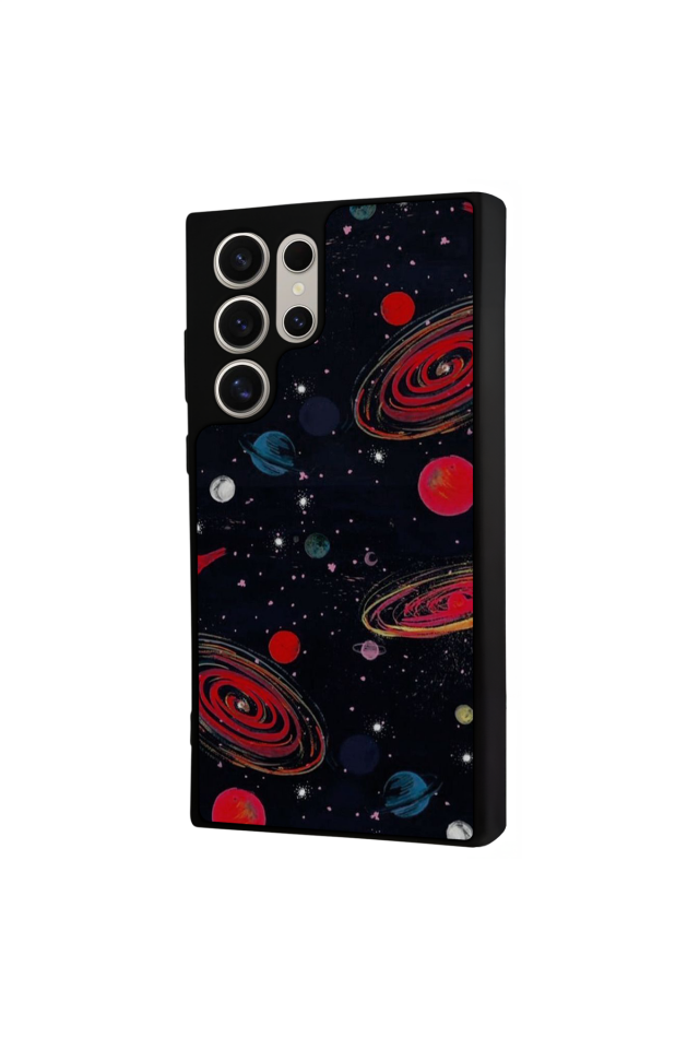 Samsung Galaxy S24 Ultra Uyumlu Uzay Tasarımlı Glossy Premium Kılıf