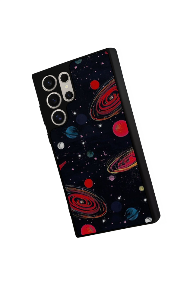 Samsung Galaxy S24 Ultra Uyumlu Uzay Tasarımlı Glossy Premium Kılıf