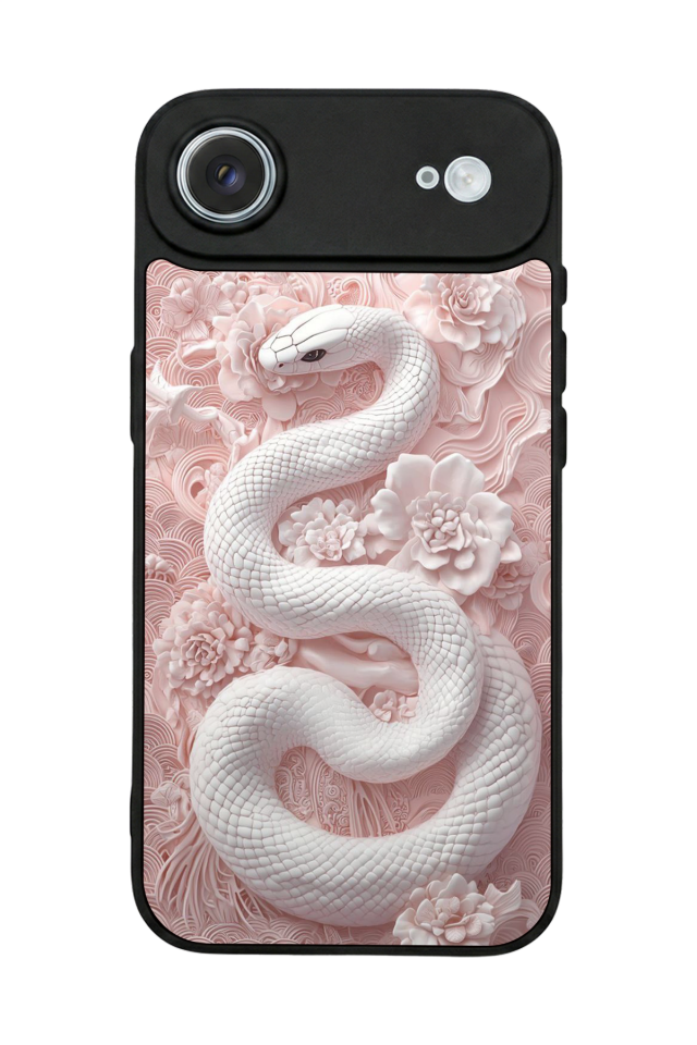 iPhone 17 Air Uyumlu Yılan Tasarımlı Glossy Premium Kılıf