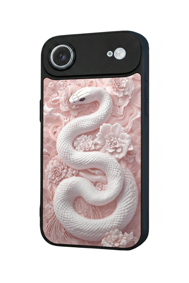 iPhone 17 Air Uyumlu Yılan Tasarımlı Glossy Premium Kılıf