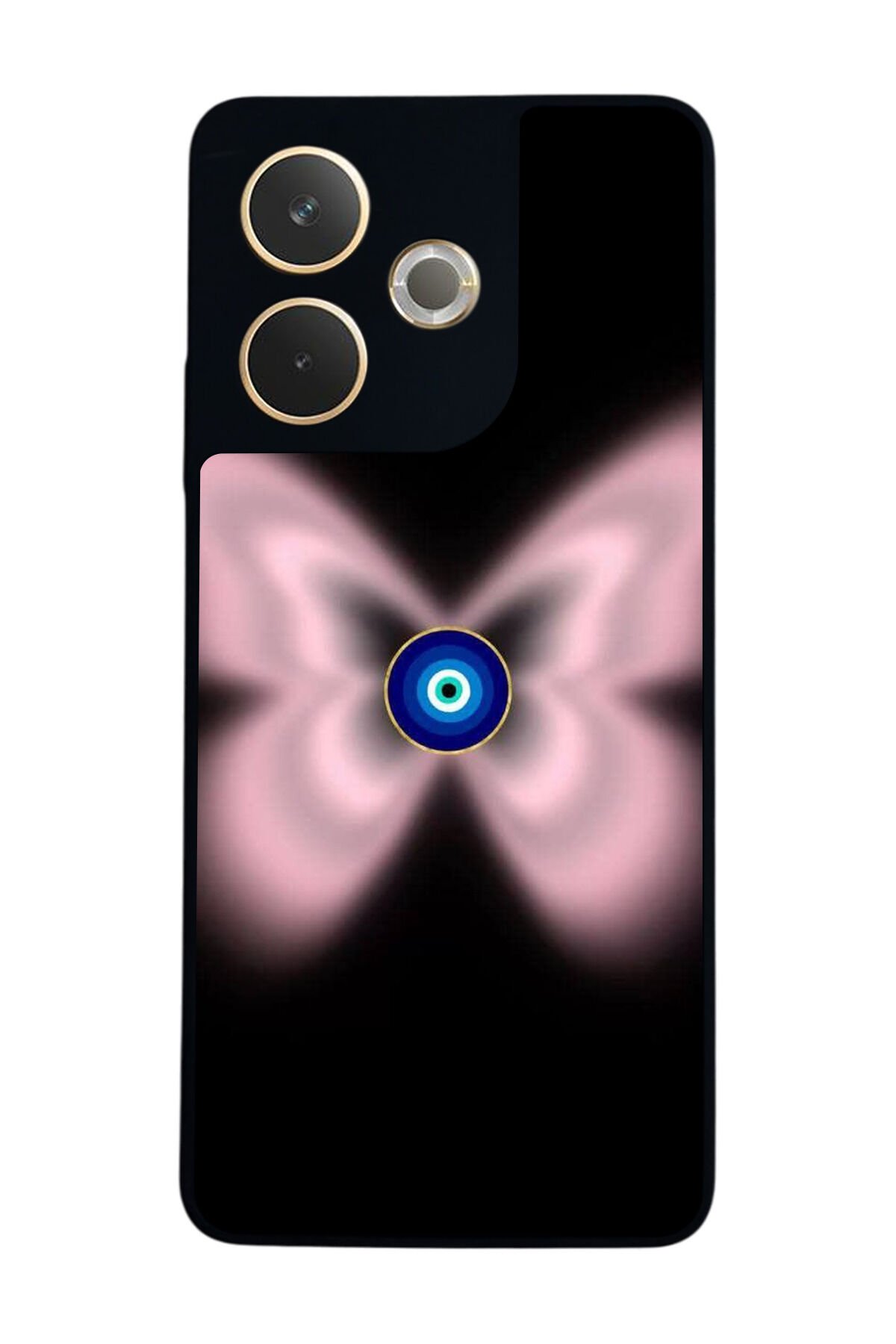 Oppo A5 Pro Uyumlu Nazar Tasarımlı Glossy Premium Kılıf