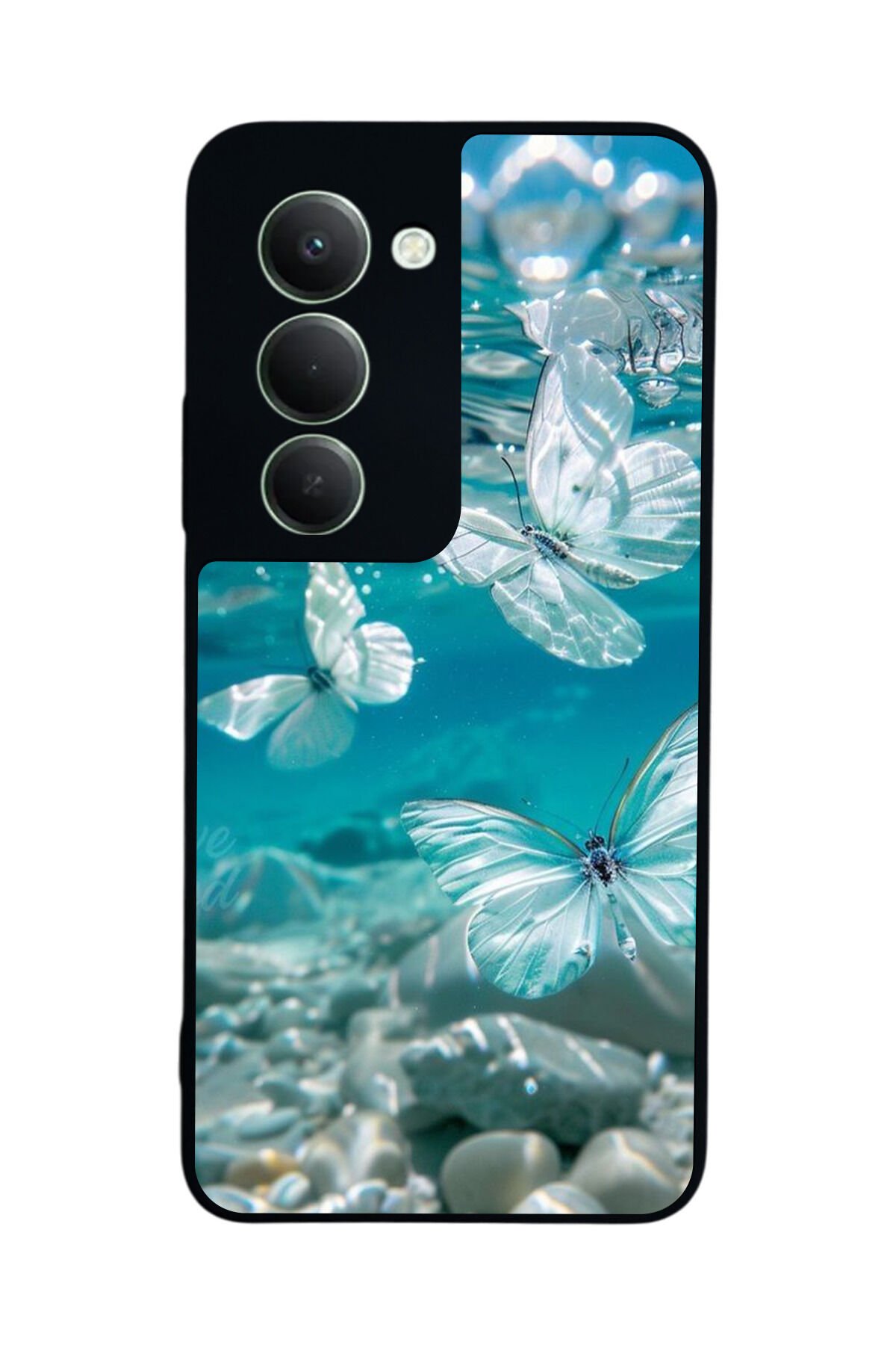 Xiaomi Redmi 15 5G Uyumlu Kelebek Tasarımlı Glossy Premium Kılıf