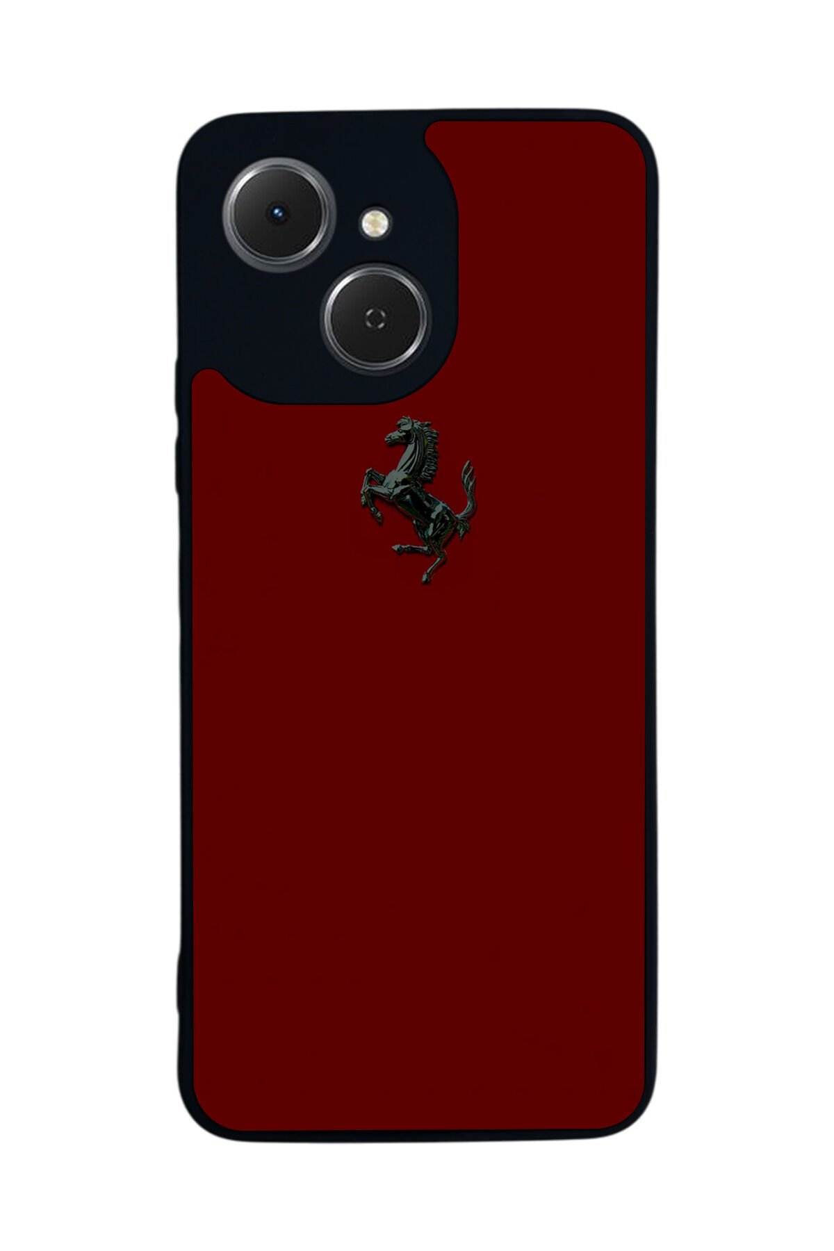 Tecno Spark 40C Uyumlu Kirmizi Tasarımlı Glossy Premium Kılıf