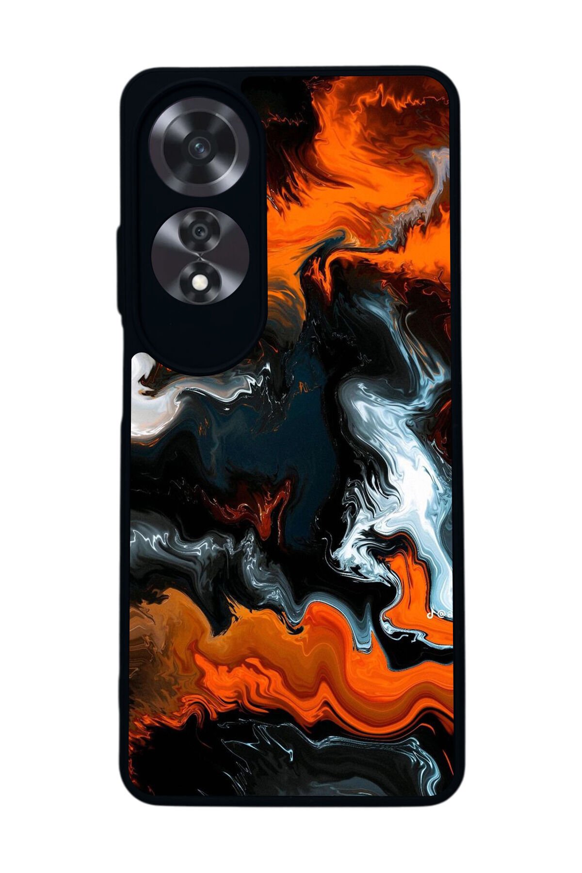 Oppo A60 Mat Siyah uyumlu Kılıf – Yumuşak Silikon, Koruyucu, Şok Emici Kapak