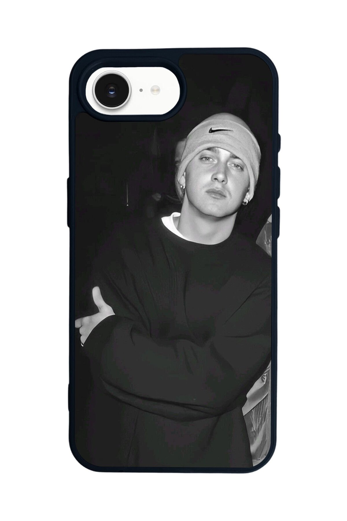 iPhone 16E Uyumlu Eminem Tasarımlı Glossy Premium Kılıf