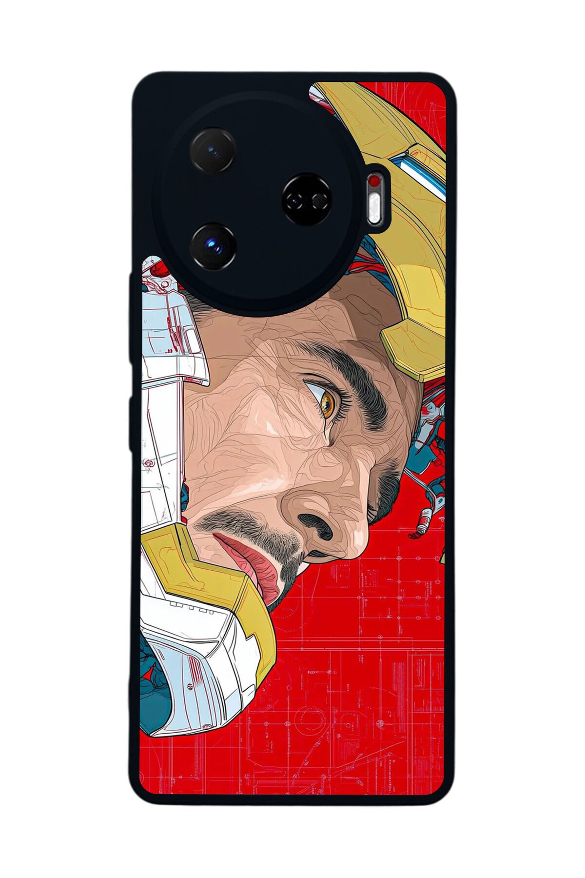 Tecno Camon 30 Pro Uyumlu Iron Man ( Demir Adam ) Tasarımlı Glossy Premium Kılıf