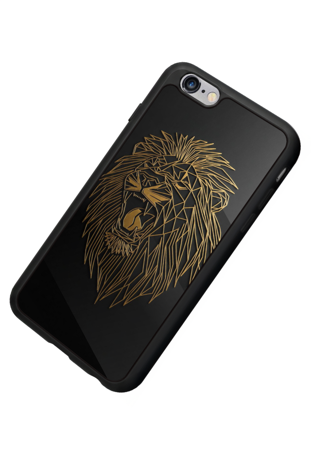 iPhone 6s Plus Uyumlu Aslan Tasarımlı Glossy Premium Kılıf