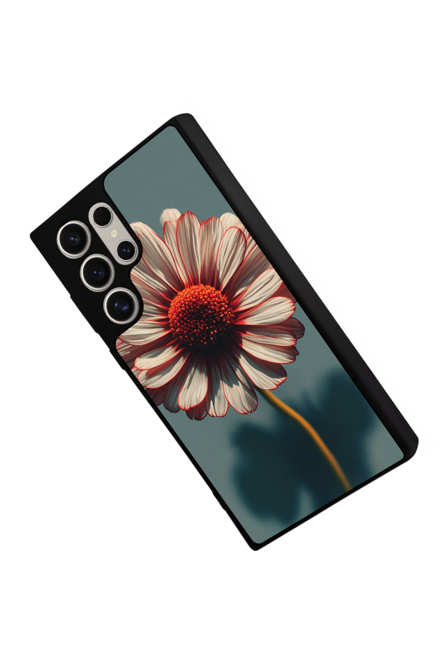 Samsung Galaxy S22 Ultra Uyumlu Cicek Tasarımlı Glossy Premium Kılıf