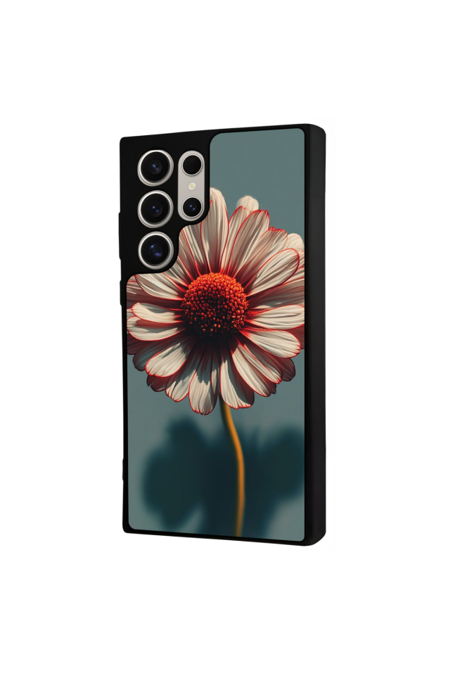 Samsung Galaxy S22 Ultra Uyumlu Cicek Tasarımlı Glossy Premium Kılıf