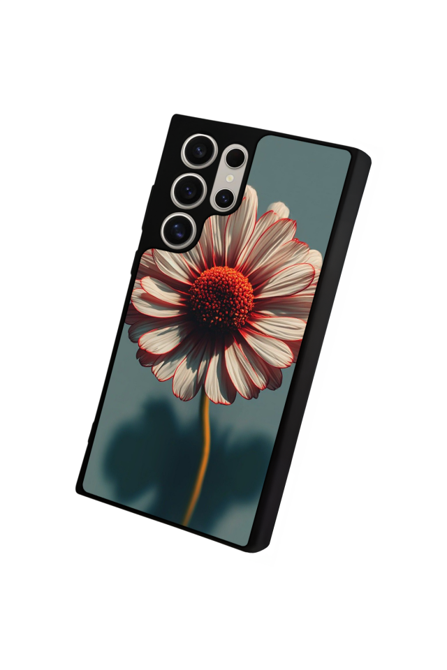 Samsung Galaxy S22 Ultra Uyumlu Cicek Tasarımlı Glossy Premium Kılıf