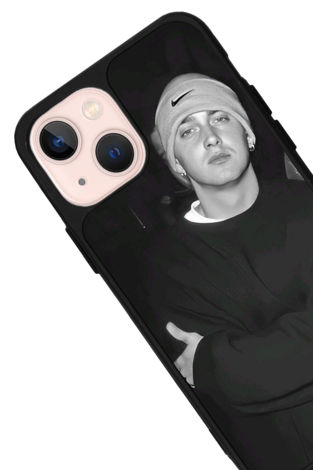iPhone 13/14 Uyumlu Eminem Tasarımlı Glossy Premium Kılıf