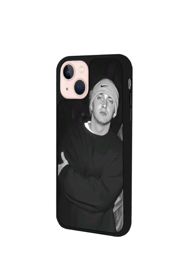 iPhone 13/14 Uyumlu Eminem Tasarımlı Glossy Premium Kılıf