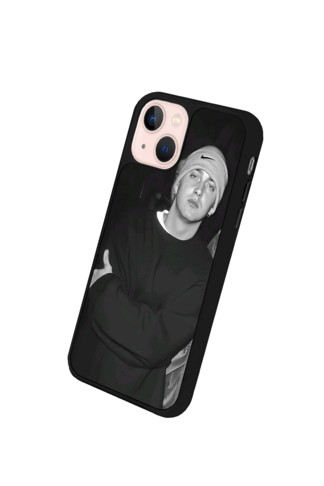 iPhone 13/14 Uyumlu Eminem Tasarımlı Glossy Premium Kılıf