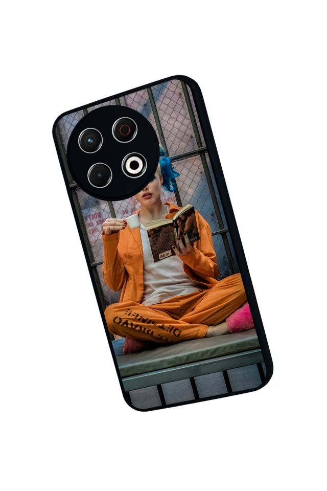 Tecno Spark 30 Pro Uyumlu HarleyQueen Tasarımlı Glossy Premium Kılıf